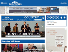Tablet Screenshot of country105.com
